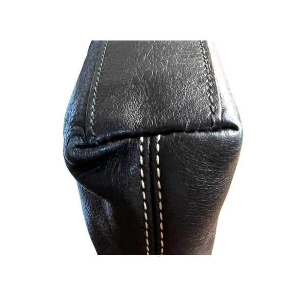 Coach Black Leather Wristlet with Twist Lock - Picture 4 of 8